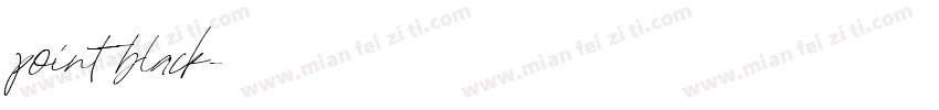 point black字体转换